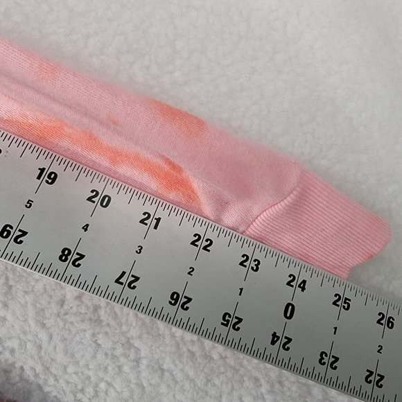 Torrid Pink Tie Dye Le Soleil Sun Moon Classic Round Neck Comfy Pullover Sweater - Picture 7 of 13